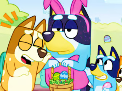 თამაში Jigsaw Puzzle: Bluey სააღდგომო კაბა  ონლაინ