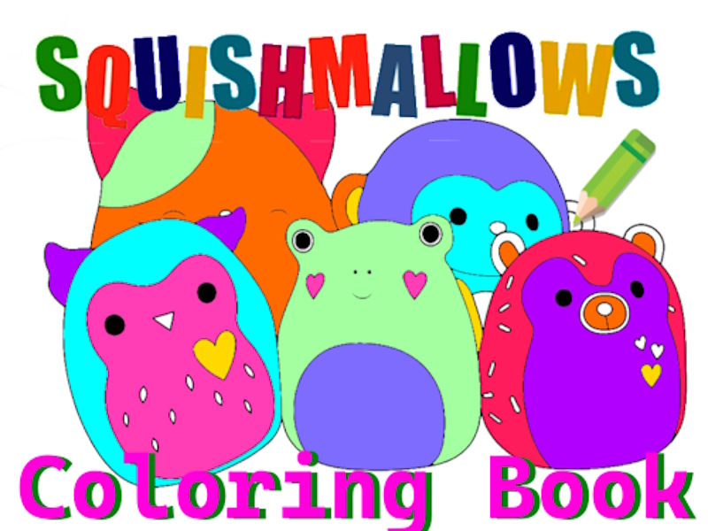 თამაში Squishmallow საღებარი წიგნი ონლაინ