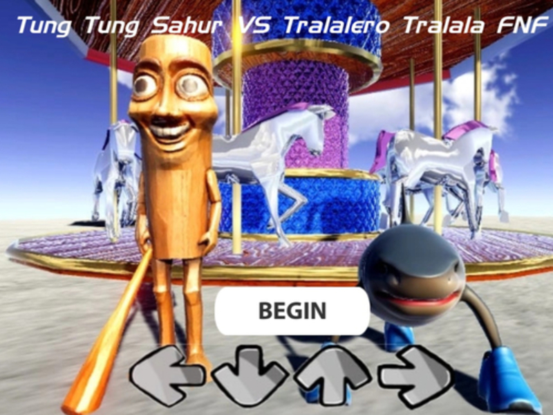 თამაში Tung Tung Sahur vs Tralalero Tralala FNF ონლაინ