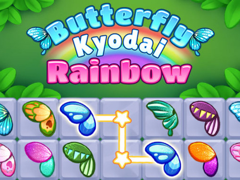 თამაში პეპელა Kyodai Rainbow ონლაინ
