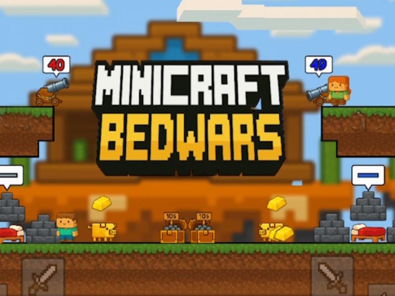 თამაში Minicraft bedwars ონლაინ