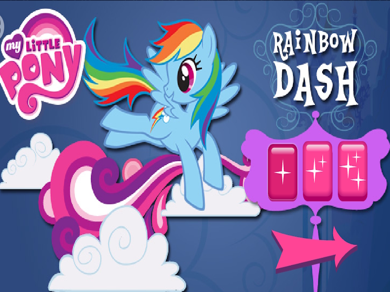 თამაში Rainbow Dash's Cloud Bump ონლაინ