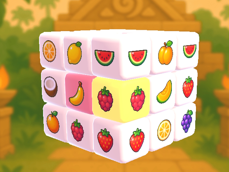 თამაში Mahjong ხილი 3D ონლაინ