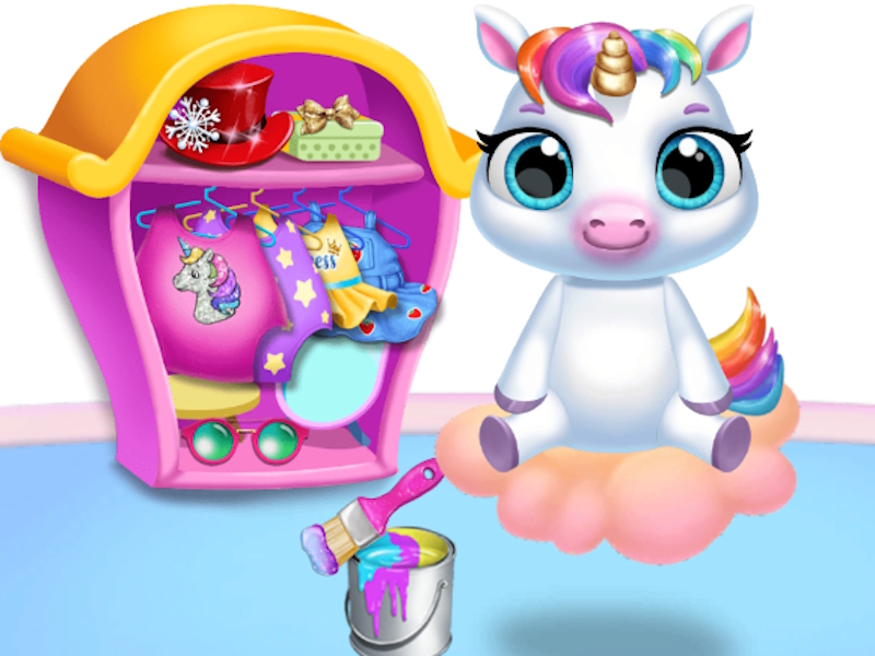თამაში ჩემი ბავშვი Unicorn - Pony Care 2 ონლაინ