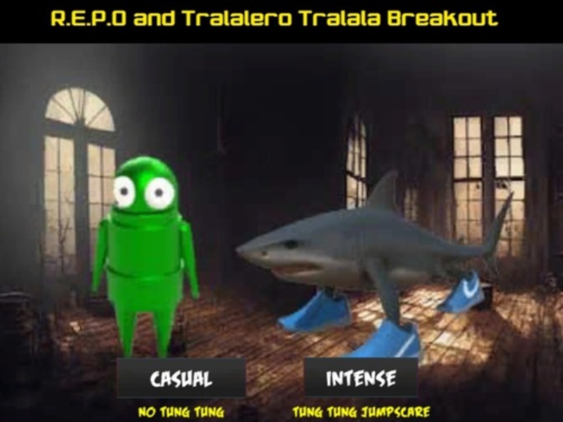 თამაში რ. E. გვ. O და Tralalero Tralala Breakout ონლაინ