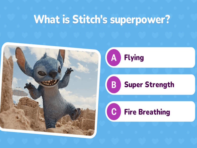 თამაში Lilo & Stitch Quiz Challenge ონლაინ