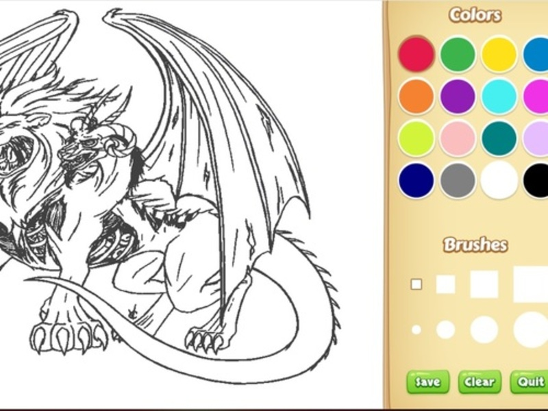 თამაში Dragon Chimera საღებარი წიგნი ონლაინ