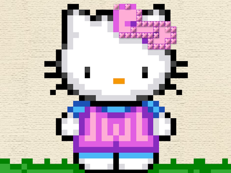 თამაში Hello Kitty Cross Stitch ონლაინ