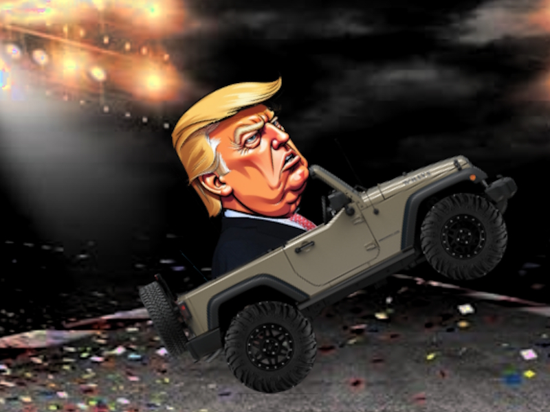 თამაში Trump Wheelie გამოწვევა ონლაინ
