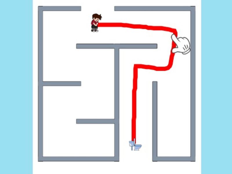 თამაში Maze Escape ტუალეტის Rush ონლაინ