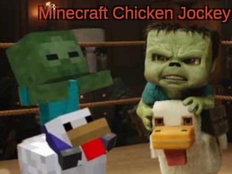 თამაში Minecraft ქათმის ჟოკეი ონლაინ